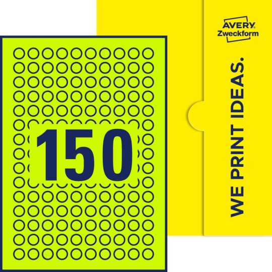 150 stk. etiketter per ark
