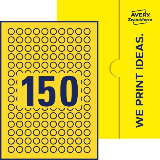 150 stk. etiketter per ark