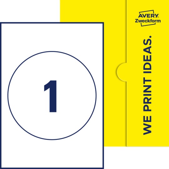 1 stk. etiketter per ark