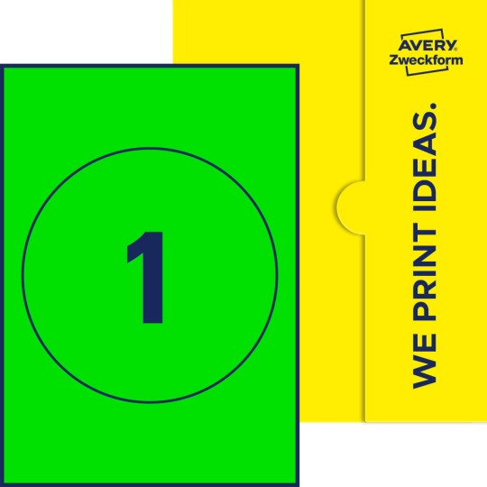 1 stk. etiketter per ark
