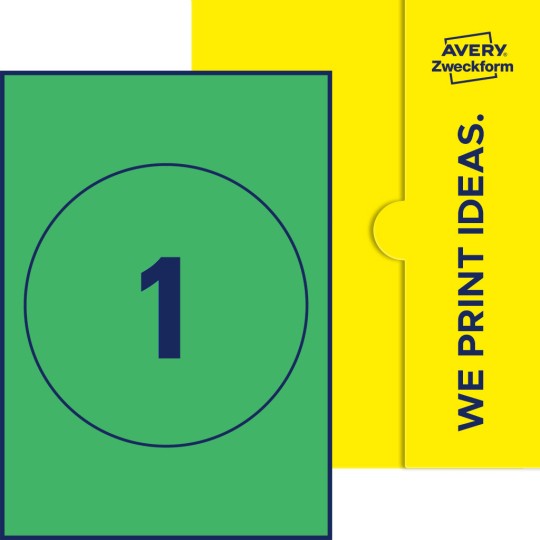 1 stk. etiketter per ark