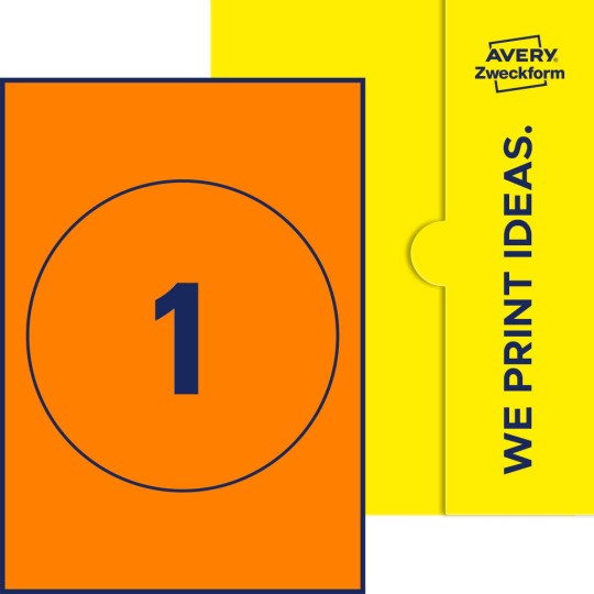 1 stk. etiketter per ark