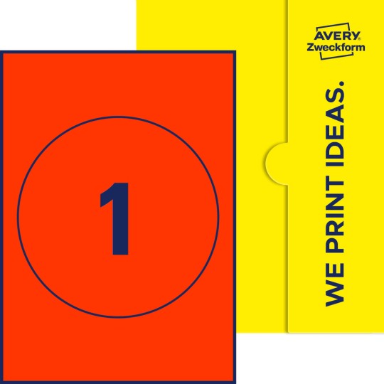 1 stk. etiketter per ark