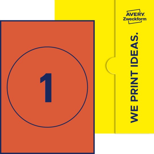 1 stk. etiketter per ark