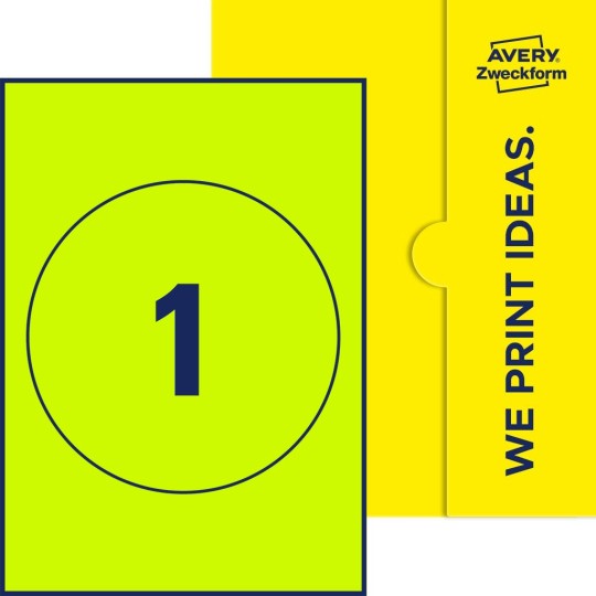 1 stk. etiketter per ark