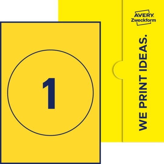 1 stk. etiketter per ark