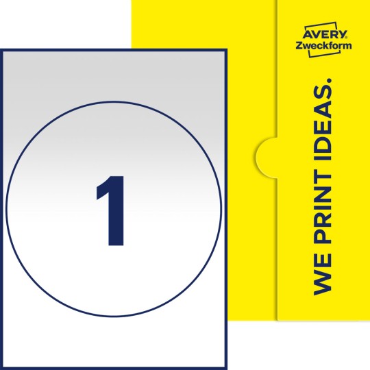 1 stk. etiketter per ark