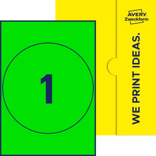 1 stk. etiketter per ark
