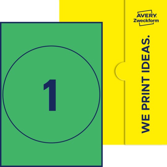 1 stk. etiketter per ark