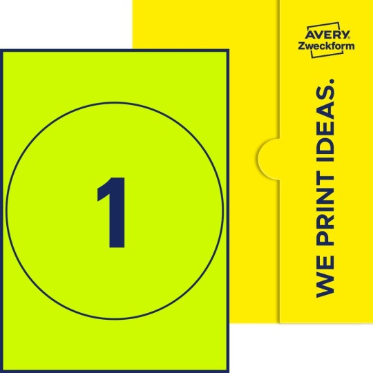 1 stk. etiketter per ark