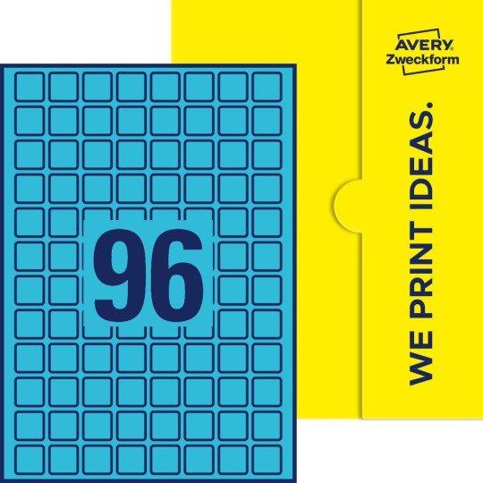 96 stk. etiketter per ark