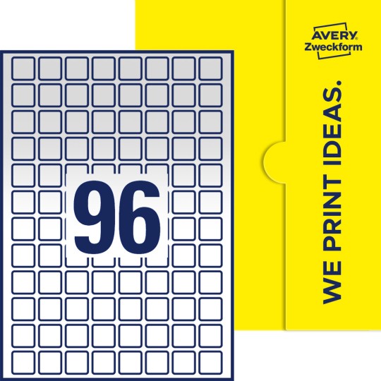 96 stk. etiketter per ark