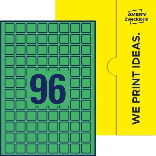 96 stk. etiketter per ark