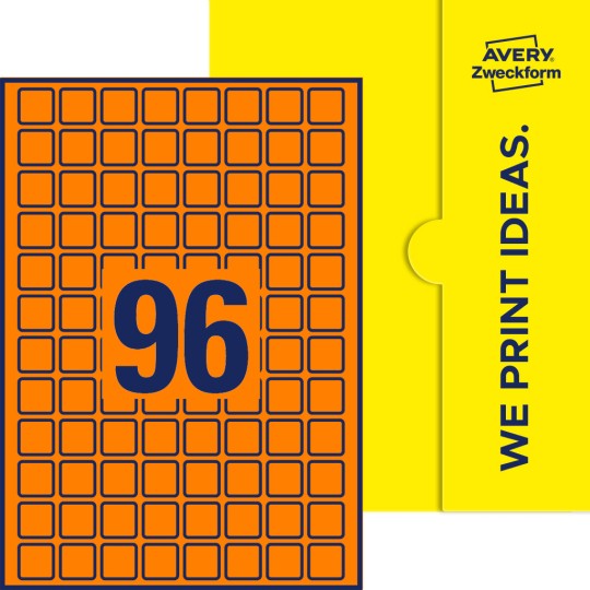 96 stk. etiketter per ark