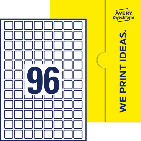 96 stk. etiketter per ark