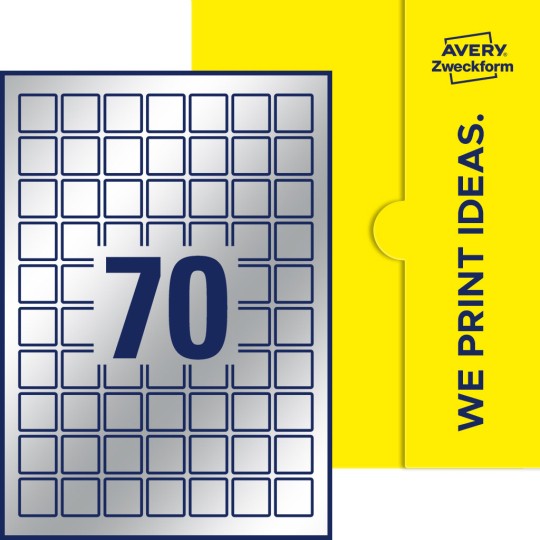 70 stk. etiketter per ark