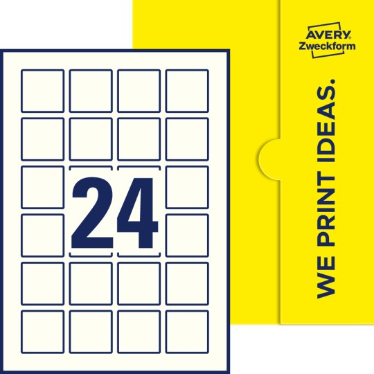 24 stk. etiketter per ark