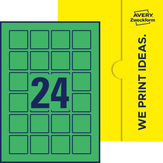 24 stk. etiketter per ark