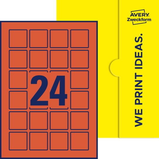 24 stk. etiketter per ark