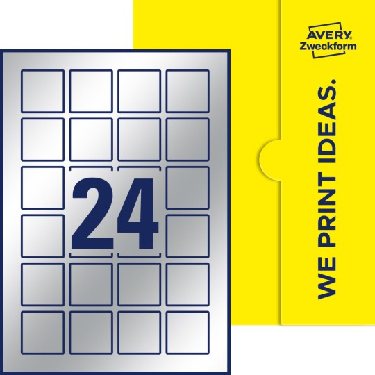 24 stk. etiketter per ark