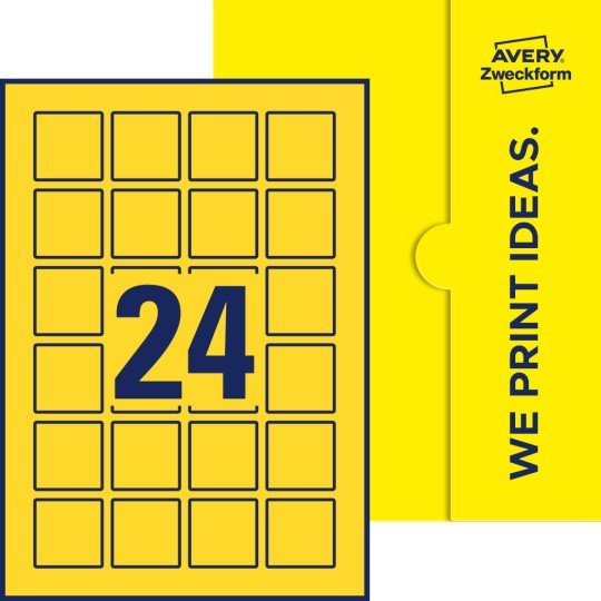 24 stk. etiketter per ark