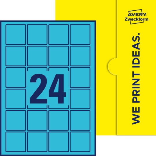 24 stk. etiketter per ark