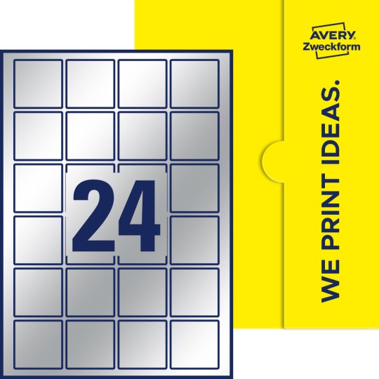 24 stk. etiketter per ark