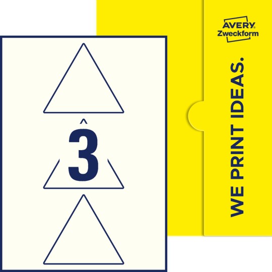 3 stk. etiketter per ark
