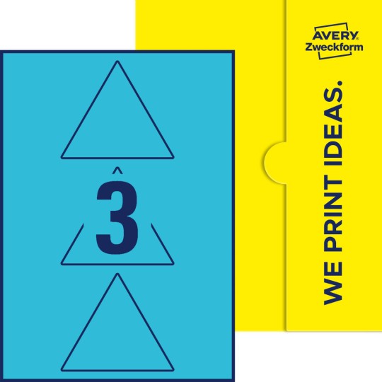3 stk. etiketter per ark
