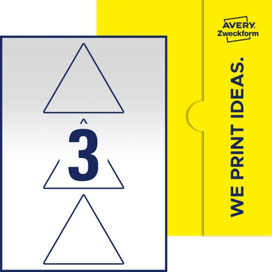 3 stk. etiketter per ark