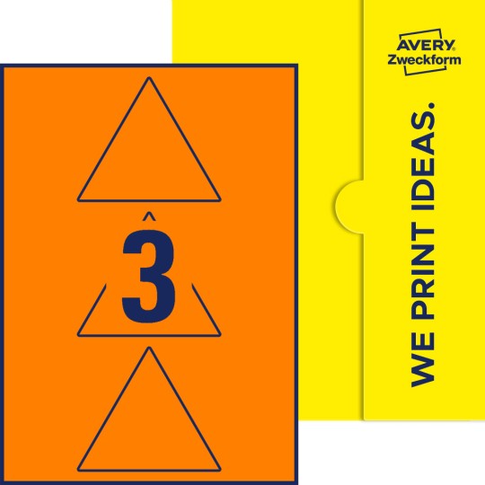 3 stk. etiketter per ark
