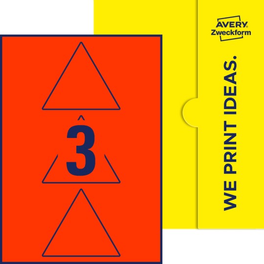 3 stk. etiketter per ark