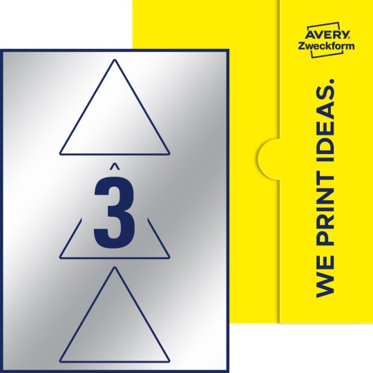 3 stk. etiketter per ark