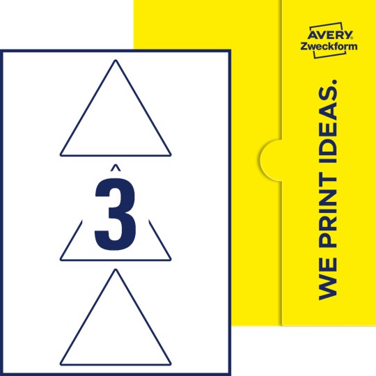 3 stk. etiketter per ark