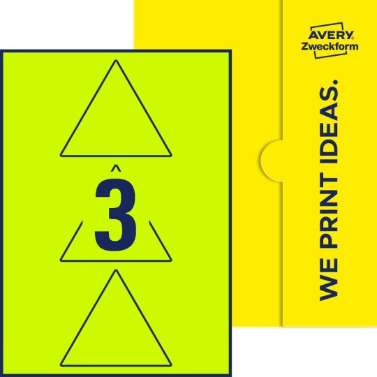 3 stk. etiketter per ark