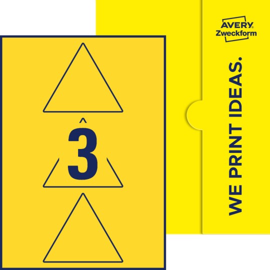 3 stk. etiketter per ark