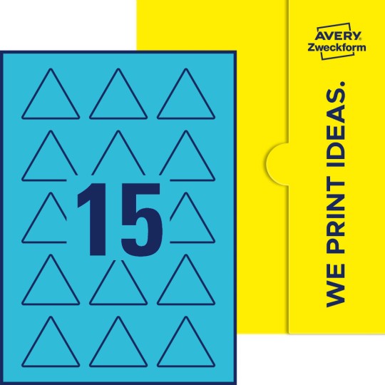 15 stk. etiketter per ark