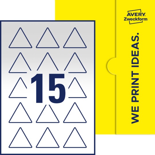 15 stk. etiketter per ark