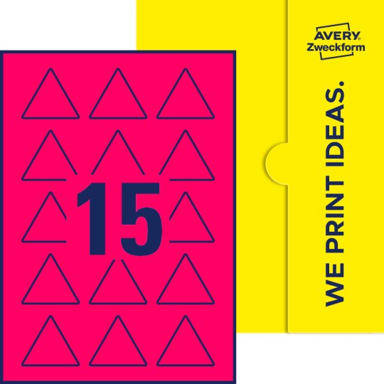 15 stk. etiketter per ark
