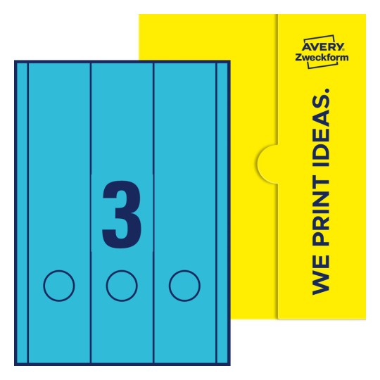 3 stk. etiketter per ark - Firkantede etiketter, 61 x 297 mm