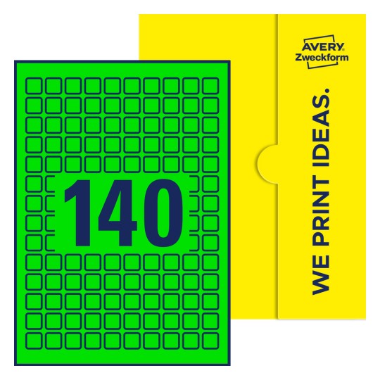 E-PPW-15x15-S - Kvadratiske etiketter, 15 x 15 mm