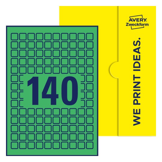 E-PPW-15x15-S - Kvadratiske etiketter, 15 x 15 mm