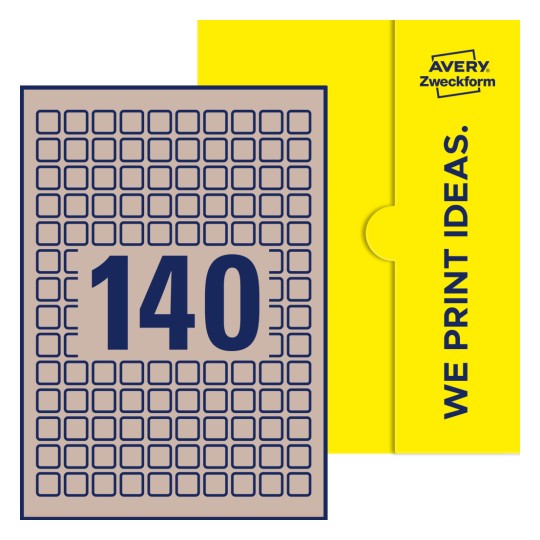 E-PPW-15x15-S - Kvadratiske etiketter, 15 x 15 mm