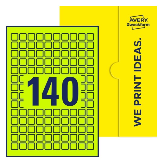 E-PPW-15x15-S - Kvadratiske etiketter, 15 x 15 mm