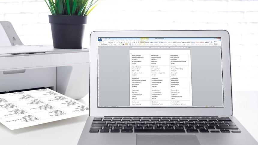 Avery Maler til Microsoft Word