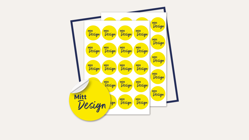 Avery PrintService etiketter og klistremerker med ditt design på