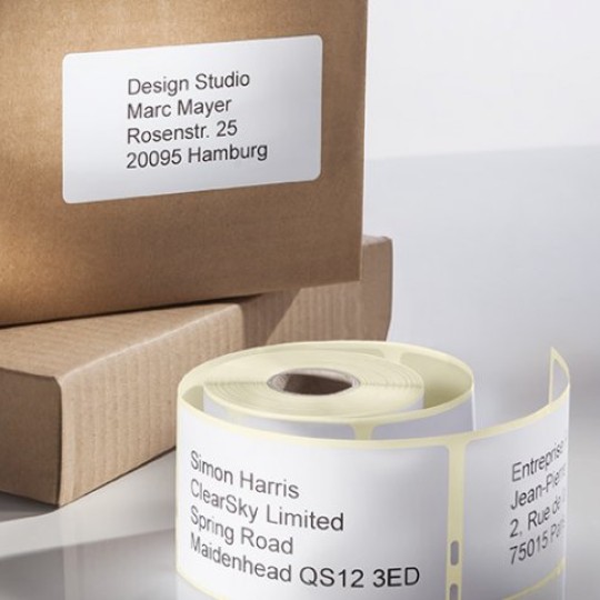 Avery termodirekte- og termotransfer-etiketter - til Zebra-, desktop- og industrielle etikettskrivere