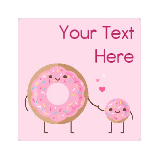Avery mal Valentine Kvadratisk Donuts