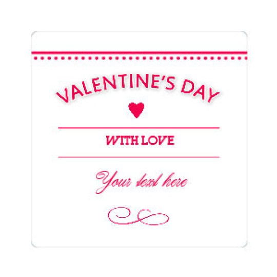 Avery mal Valentine Kvadratisk Valentines day