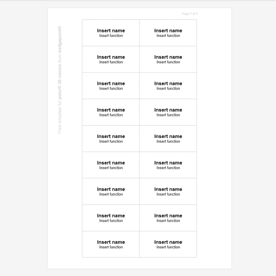 badgepoint polar® 30 classic_6530_Word template